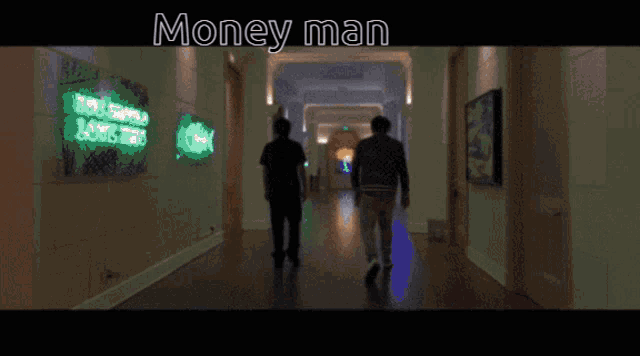 a man in a gucci jacket is laying on the floor with the words money man below him