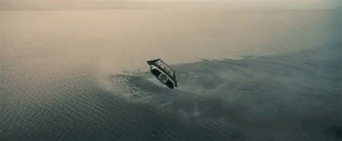 Water Landing - Interstellar GIF