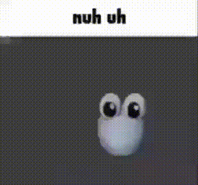 a cartoon character with big eyes is giving a thumbs up sign .