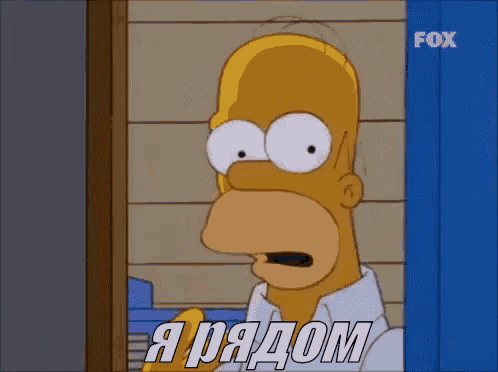 a cartoon of homer simpson with a fox logo in the corner