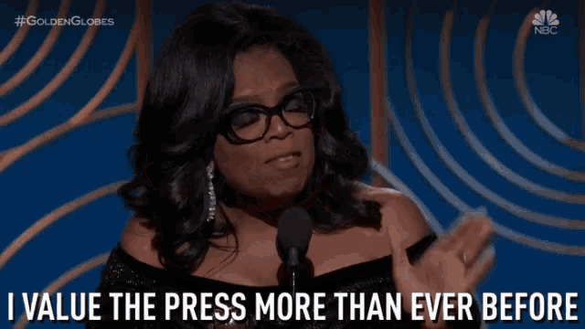 I Value The Press Oprah For President GIF - I Value The Press Value Press GIFs