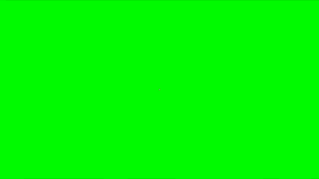 a green screen with a white and orange circle with the word ninja in the center