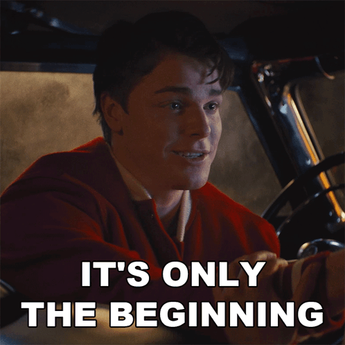Its Only The Beginning Buddy GIF - Its Only The Beginning Buddy Grease Rise Of The Pink Ladies GIFs