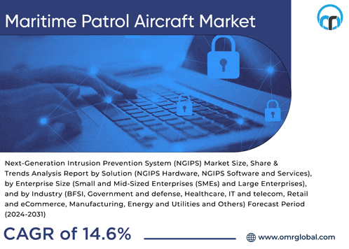 a maritime patrol aircraft market report with a picture of a laptop