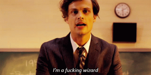 Spencer Reid Im A Fucking Wizard GIF - Spencer Reid Im A Fucking Wizard Actor GIFs
