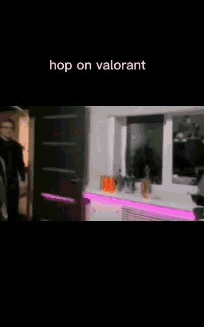 a group of people are playing a video game with the words hop on valorant on the bottom