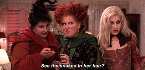 Movies Quotes GIF - Movies Quotes See The Snakes In Her Hair GIFs