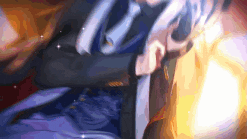 a blurry picture of a person holding a sword