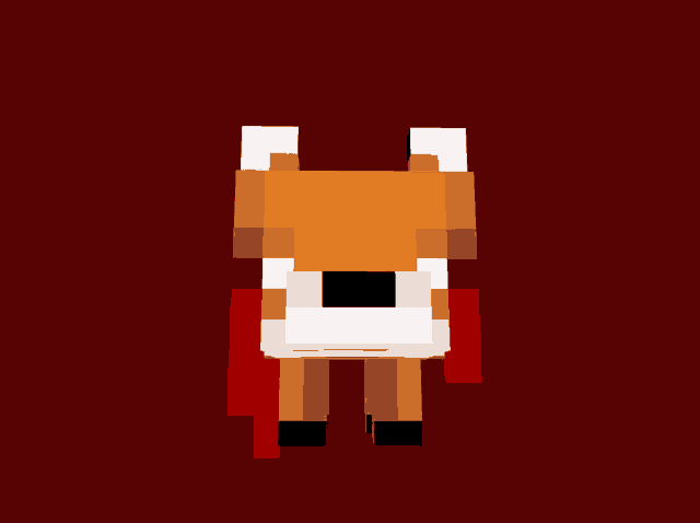 a close up of a fox 's face in a video game