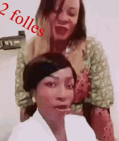Deux Folles Laughing Girls GIF - Deux Folles Laughing Girls Best Friends GIFs