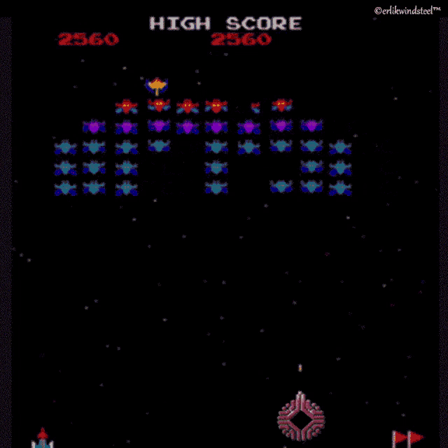 a screenshot of a video game with the high score of 2590