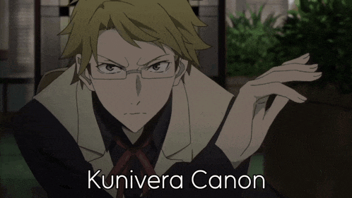 a picture of a man with the name kunivera canon