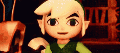 a cartoon character from a video game is smiling and holding a piece of paper in his hand .