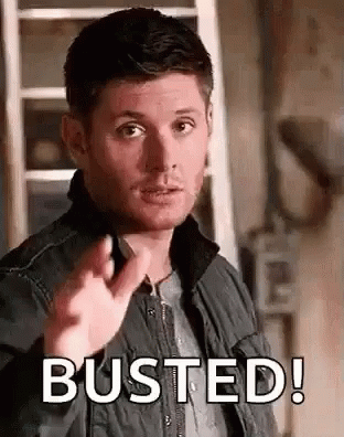Busted Wink GIF - Busted Wink Dean GIFs