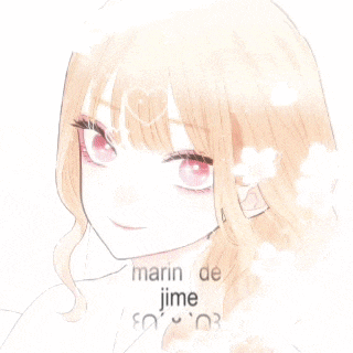a drawing of a girl with the words marin de jime written on the bottom