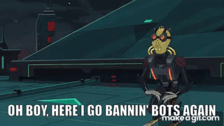 Ban Ban Hammer GIF - Ban Ban Hammer Bots GIFs