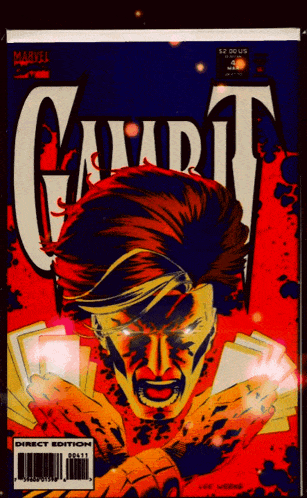 the cover of a comic book called gambit by marvel comics