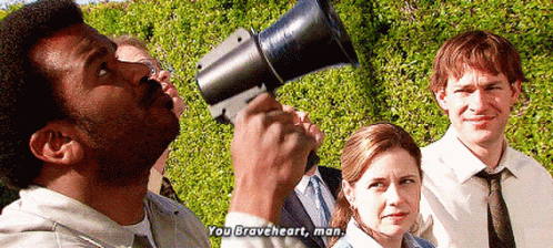 Darryl The Office GIF - Darryl The Office Braveheart GIFs