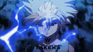 a cartoon character with the word takers on his chest