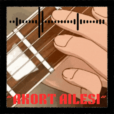 a picture of a person playing a guitar with the words " short ailesi " underneath