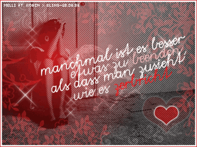 a picture of a woman with the words " manchmal ist es besser als dass man zusieht " written on it