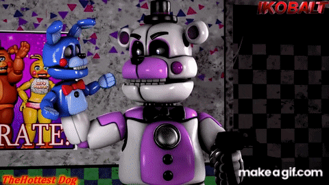 five nights at freddy 's bonnie and five nights at freddy 's chica are shown