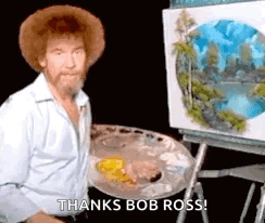 Bob Ross Pointing GIF - Bob Ross Pointing Nod GIFs