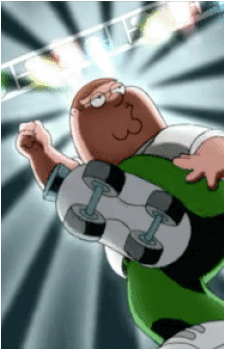 Family Guy Peter Griffin GIF - Family Guy Peter Griffin Roller Skates GIFs