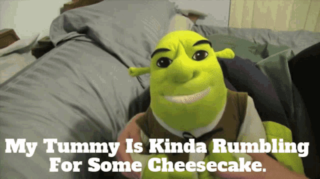 Sml Shrek GIF - Sml Shrek My Tummy Is Kinda Rumbling For Some Cheesecake GIFs