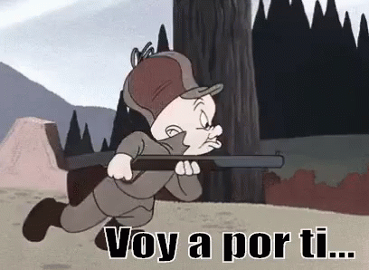 Elmer Gruñón Está Acechando GIF - Cazador Looney Tunes Cazar GIFs