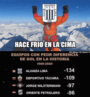 a man stands on top of a snow covered mountain with his arms in the air