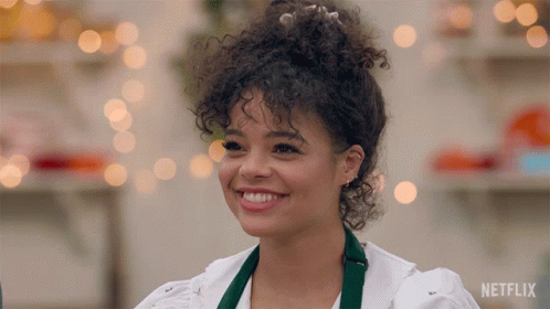 Raise Hand Lydia West GIF - Raise Hand Lydia West The Great British Baking Show Holidays GIFs