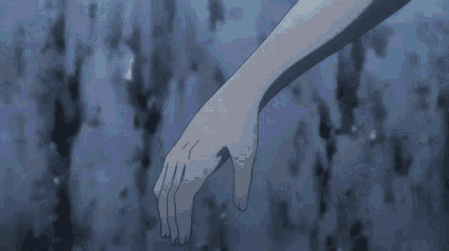 a person 's hand with a lightning bolt on it