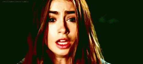 Lilly Collins GIF - Lilly Collins Scared Omg GIFs