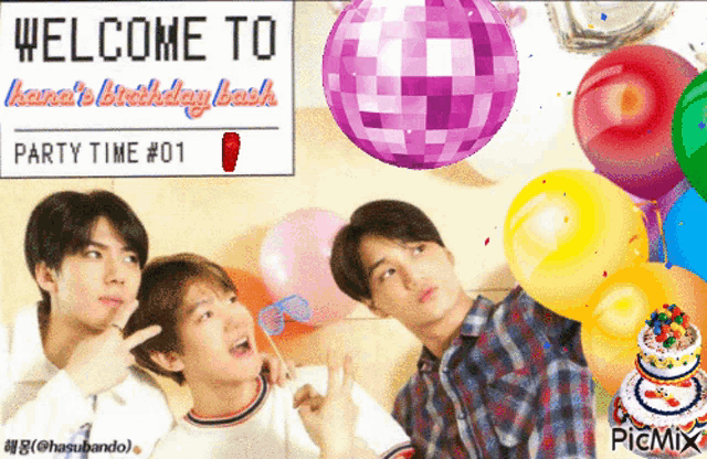 a welcome to hana 's birthday bash party time # 01