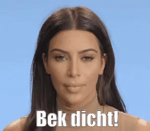 Bek Dicht GIF - Kim Kardashian Shh Quiet GIFs