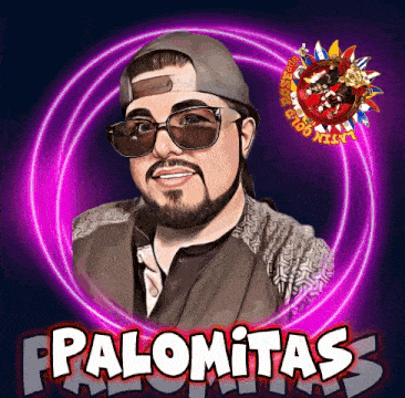 a picture of a man with the name palomitas written on it