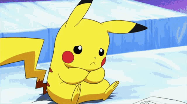 Stubborn Pikachu GIF