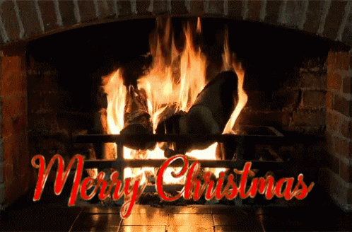 Merry Christmas Yule Log GIF - Merry Christmas Yule Log Winter GIFs