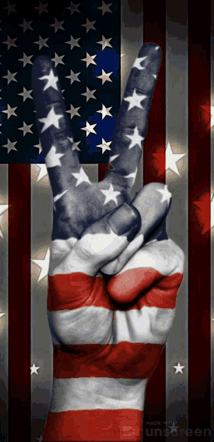 America American Flag GIF - America American Flag Peace GIFs