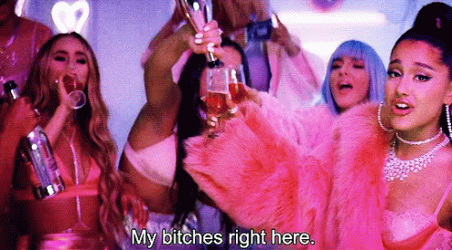 My Bitches Right Here 7rings GIF - My Bitches Right Here 7rings Ariana Grande GIFs