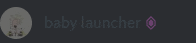 a baby launcher logo with a picture of a baby in the background