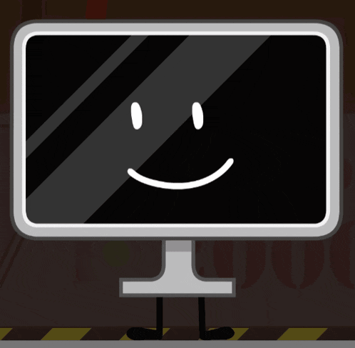 a computer monitor that says ok on the top of it
