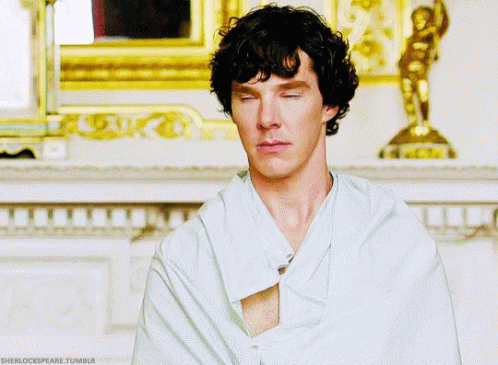 Bed Sheet Sherlock GIF - Bed Sheet Sherlock Benedict Cumberbatch GIFs