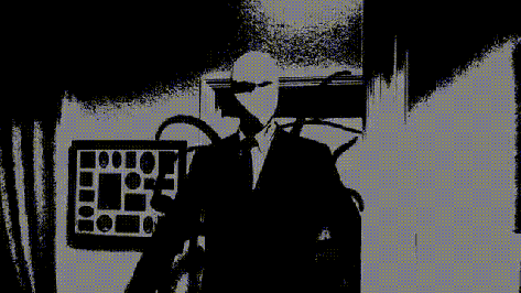 a man in a suit and tie is taking a picture of himself