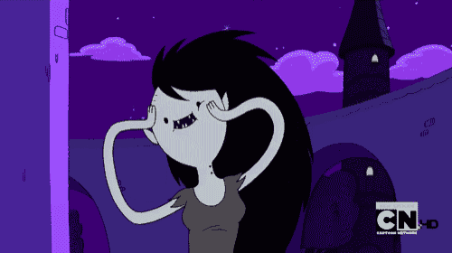 a cartoon of a woman with a long neck and the words cn on the bottom right