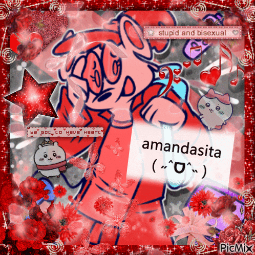 a picture of a cartoon character with the words stupid and bisexual