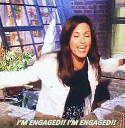 Engaged Friends GIF - Engaged Friends Monica GIFs