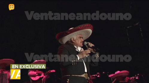 Cantar Vicente Fernandez GIF - Cantar Vicente Fernandez Ventaneando GIFs
