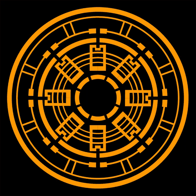 a black background with a yellow circle that says ' i ' on it